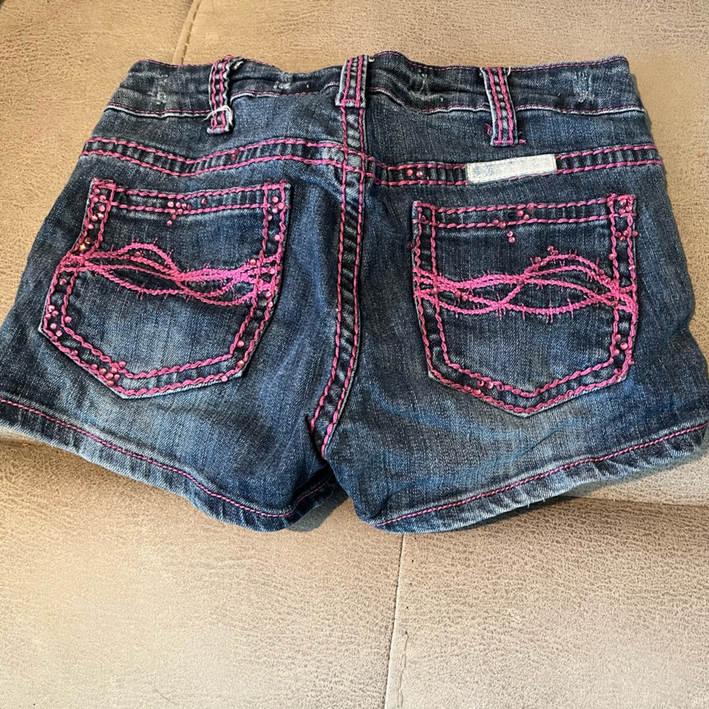 Don’t fence me in pink sparkle shorts